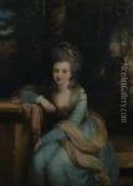 Portrait Of A Lady Oil Painting - Sir Joshua Reynolds