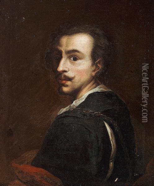 A Self-portrait Of The Flemish Painter Oil Painting - Sir Anthony Van Dyck