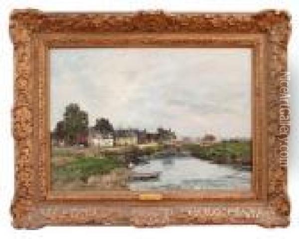 Touques Oil Painting - Eugene Boudin
