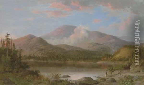 Mount Orford Oil Painting - Robert Scott Duncanson