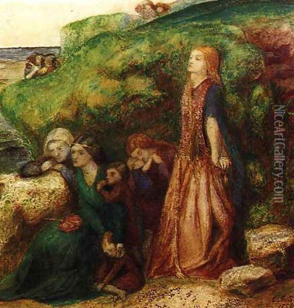 The Ladies' Lament from the Ballad of Sir Patrick Spens Oil Painting - Elizabeth Eleanor Siddal