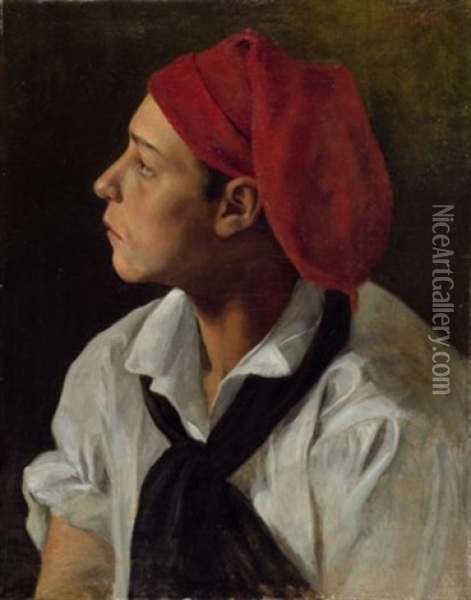 Neapolitanischer Fischer Oil Painting - Rudolf Otto Von Ottenfeld