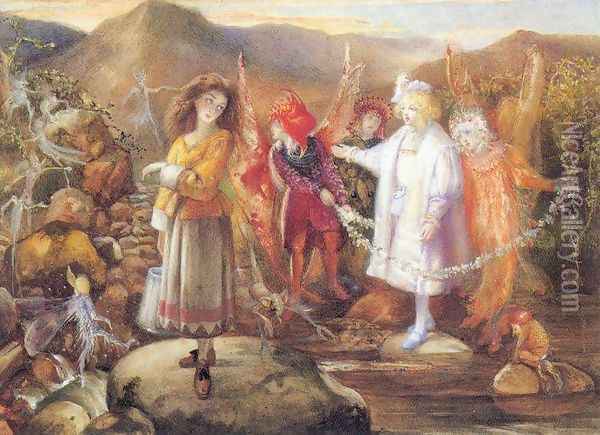 In Fairyland Oil Painting - John Anster Fitzgerald