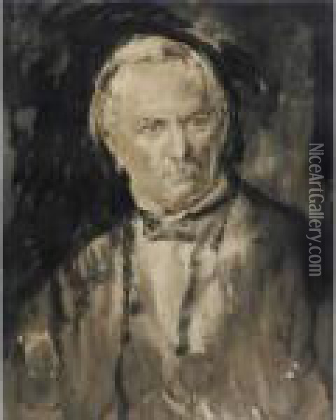 Portrait Of Rt. Hon. David Lloyd George Oil Painting - Ambrose McEvoy