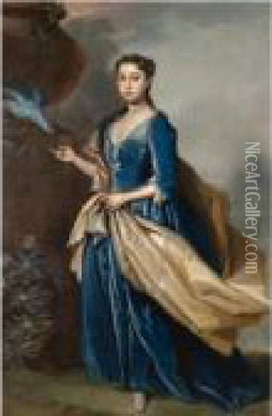 Portrait Of A Lady Oil Painting - Richard Van Bleek
