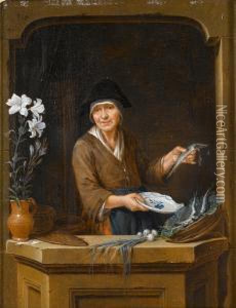 An Allegory Of Smell Oil Painting - Gerrit Zegelaar