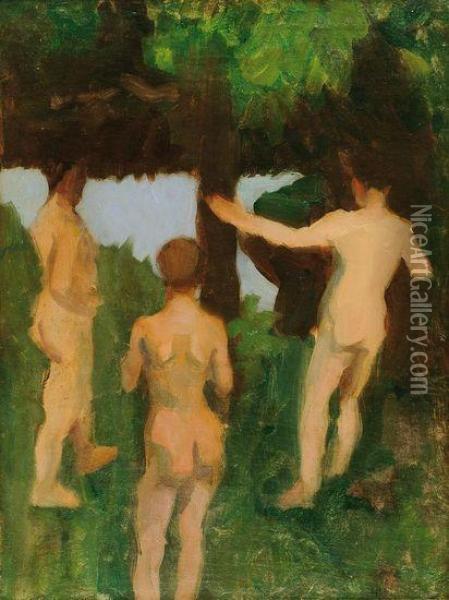 Est Oil Painting - Karoly Ferenczy