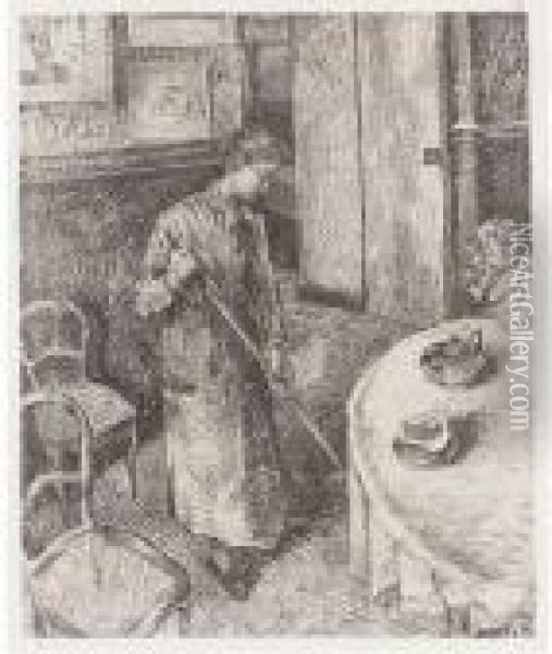 Ten Plates Oil Painting - Camille Pissarro