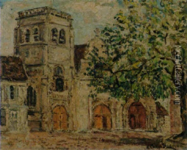 L'eglise Du Village Oil Painting - Adolphe Clary-Baroux