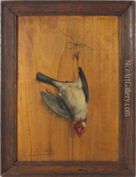 Nature Morte A L Oiseau Mort Oil Painting - Louis-Emile Bertrand