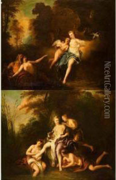 Venus Et L'amour Oil Painting - Jean Francois de Troy