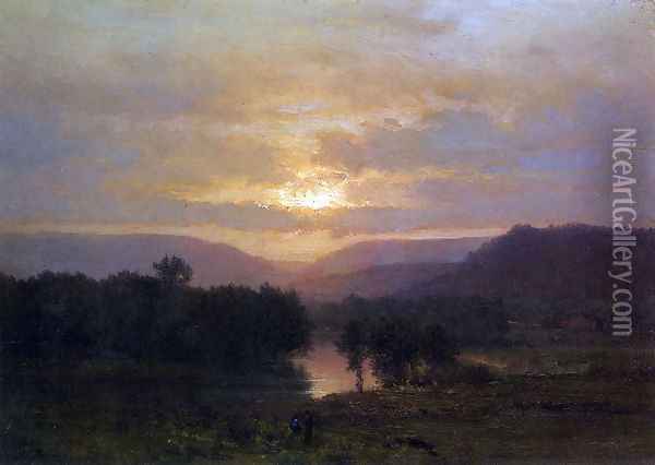 Sunset 2 Oil Painting - George Inness
