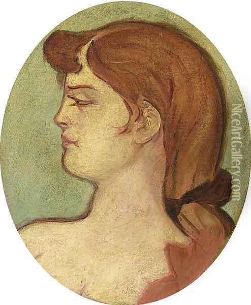 Portrait de femme de la maison de la rue d'amboise Oil Painting - Henri De Toulouse-Lautrec