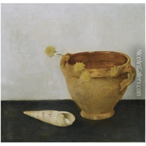 Stilleven Met Keulse Pot Oil Painting - Jan Mankes