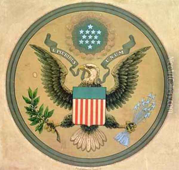 Great Seal of the United States Oil Painting - Andrew B. Graham