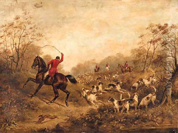 The Hare Hunt Oil Painting - Francis Calcraft Turner