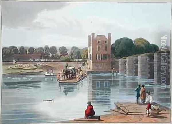 Datchet Ferry near Windsor Oil Painting - William Havell