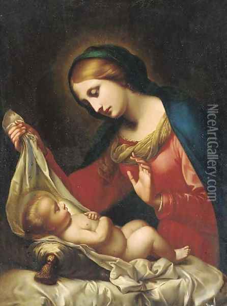 The Madonna and Child Oil Painting - Onorio Marinari