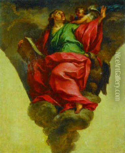 Saint John The Evangelist Oil Painting - Domenico Corvi
