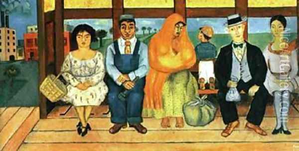 El Autobus Oil Painting - Frida Kahlo