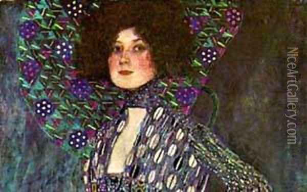 Emilie Floge Detail 1902 Oil Painting - Gustav Klimt