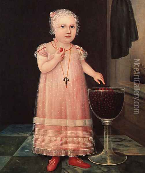 Emma van Name 1795 Oil Painting - American Unknown Masters