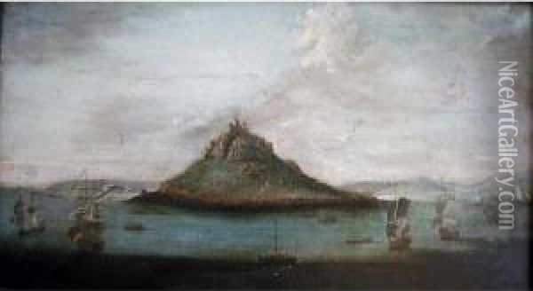 St. Michael's Mount Oil Painting - William Van Der Hagen