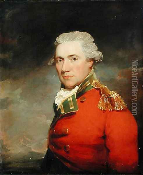 An Unknown British Officer Probably of 11th North Devonshire Regiment of Foot Oil Painting - John Hoppner