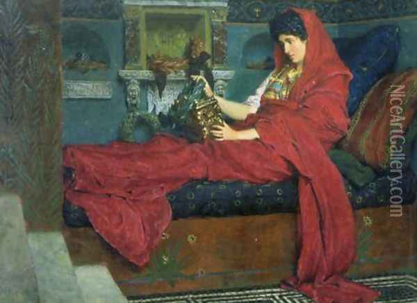 Agrippina With The Ashes Of Germanicus Oil Painting - Sir Lawrence Alma-Tadema