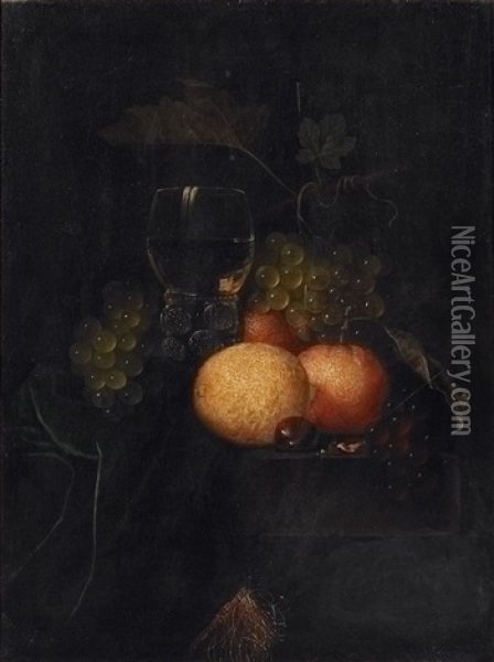Herbstliches Variastillleben Oil Painting - Hendrick van Streeck