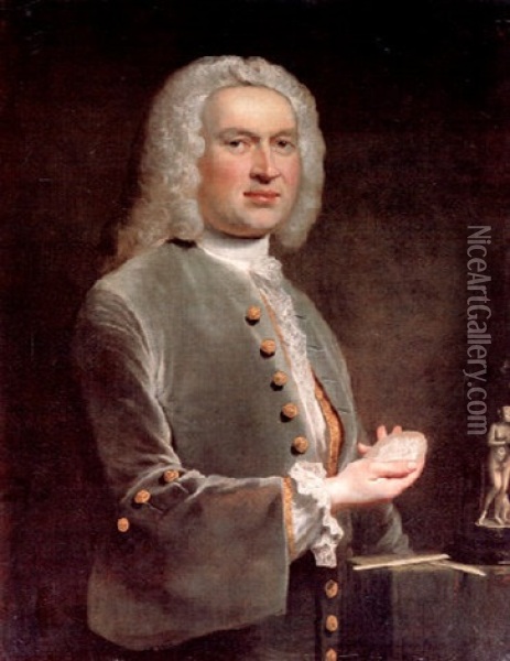 Portrait Of A Medal Maker Oil Painting - Joseph Ducreux