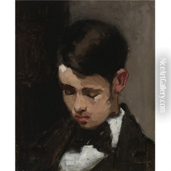 Portrait Of Harry W. Barnitz Oil Painting - Thomas Eakins