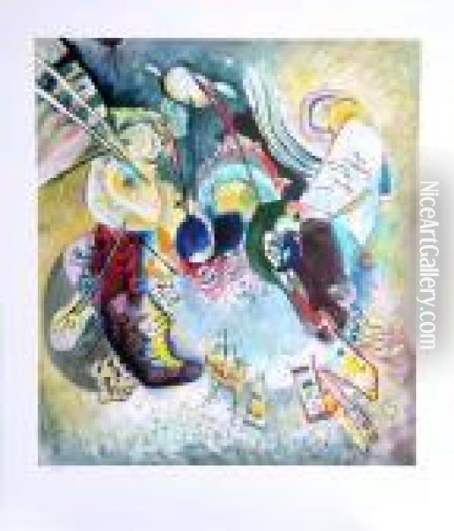 Of Original 1916 Oil Painting - Wassily Kandinsky
