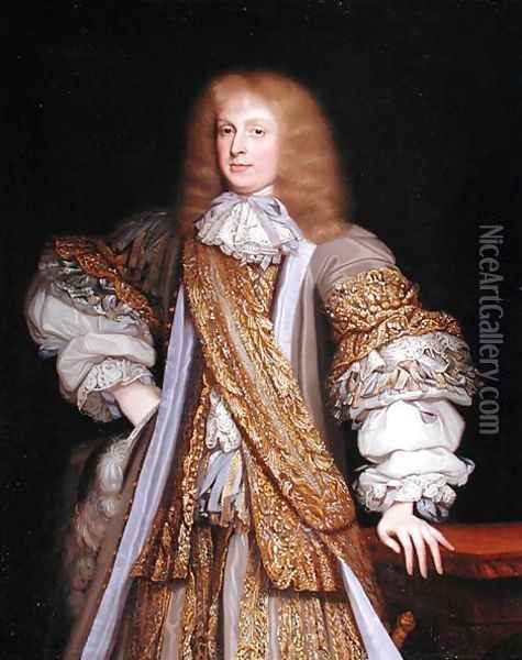 Sir John Corbet of Adderley, c.1676 Oil Painting - John Michael Wright