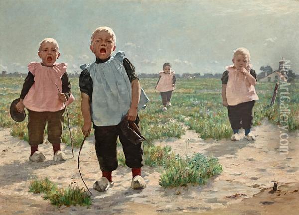Gamins Hollandais Oil Painting - Walter MacEwen