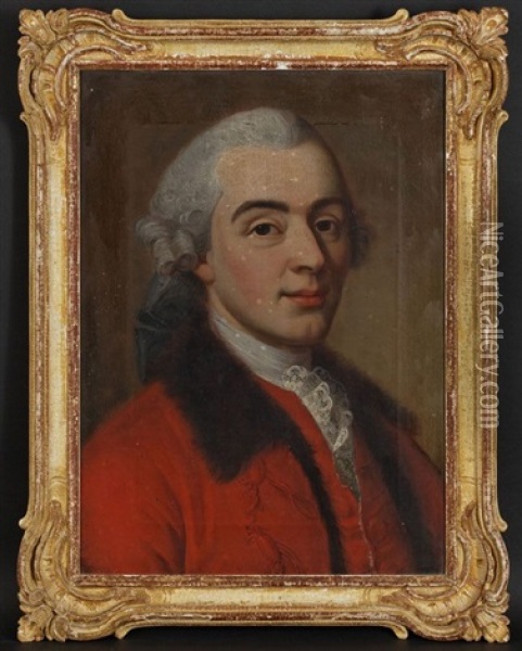 Portrait D'alexandre De Gingins Oil Painting - Emmanuel Jakob Handmann