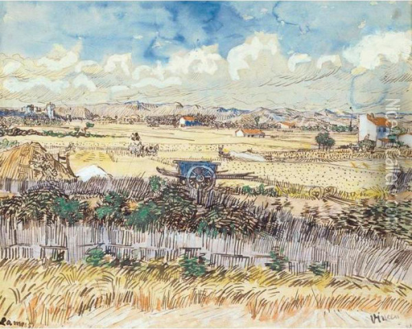 La Moisson En Provence Oil Painting - Vincent Van Gogh