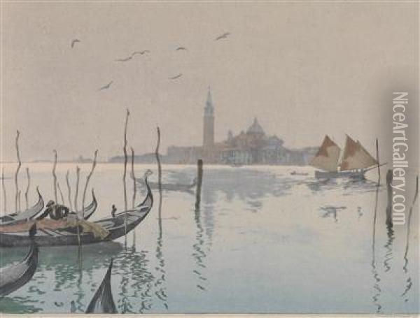 Venice Oil Painting - Hans Frank