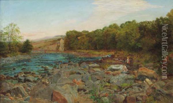 Wall Mill Oil Painting - Charles Napier Hemy