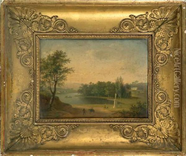 (liancourt 1741/42 - Paris 1835) Oil Painting - Francois Leroy De Liancourt