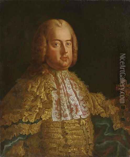 Portrait of Emperor Francis I of Austria Oil Painting - Martin van, II Meytens