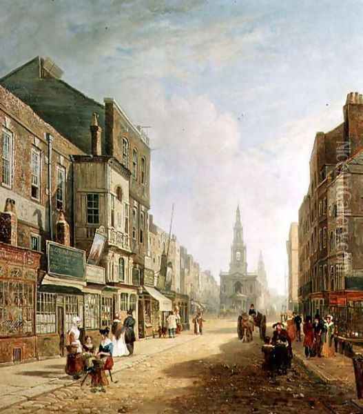 The Strand, 1824 Oil Painting - Colet Robert Stanley