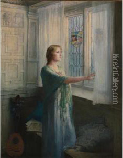 Awaiting His Return Oil Painting - William Ladd Taylor
