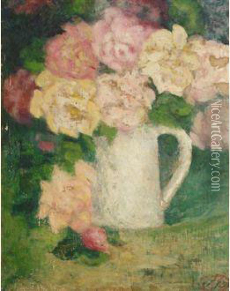 Les Roses De La Metairie Oil Painting - Aristide Maillol
