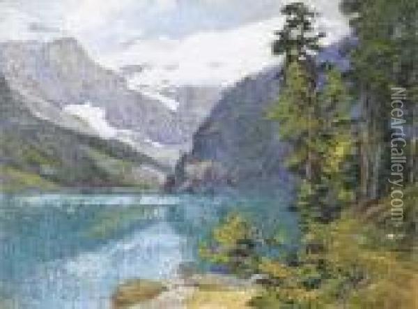Lake Louise, British Columbia Oil Painting - Edward Henry Potthast