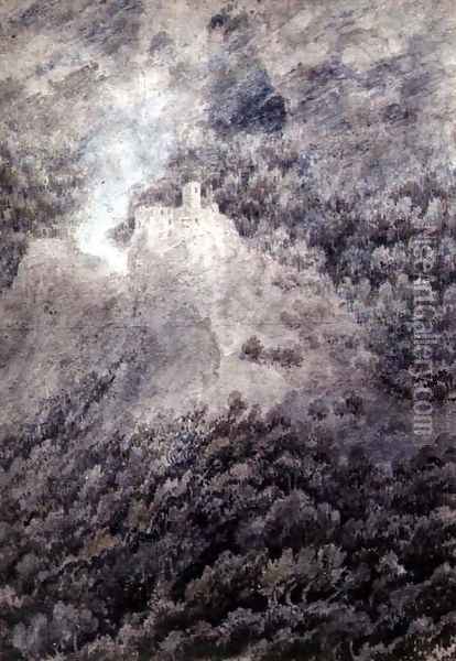 Between Bolzano and Trent Oil Painting - John Robert Cozens