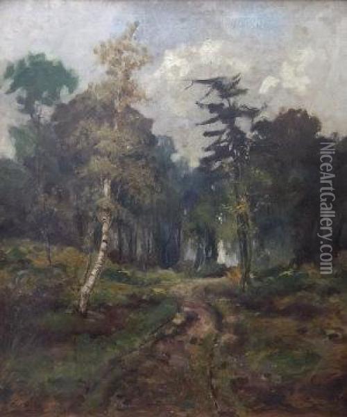 Woodland Scene Oil Painting - George Hyde Pownall