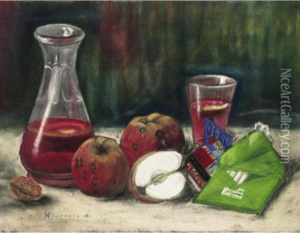 Still-life Oil Painting - Hans Hippele