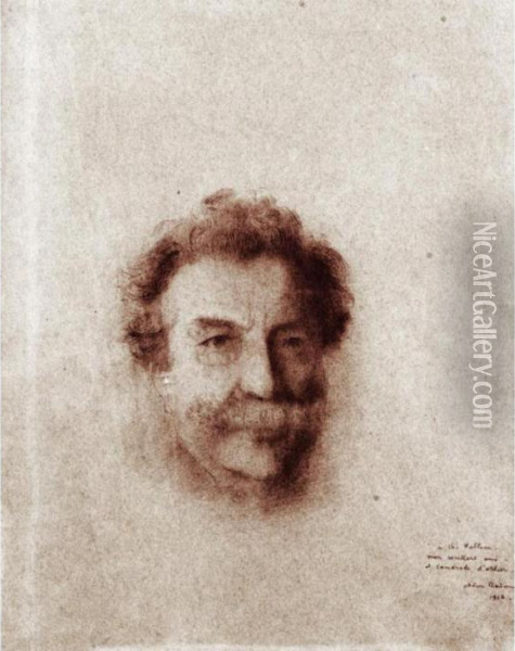 Portrait De Charles Waltner Oil Painting - Odilon Redon