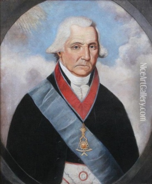 Portrait Of George Washington Oil Painting - William Joseph Williams